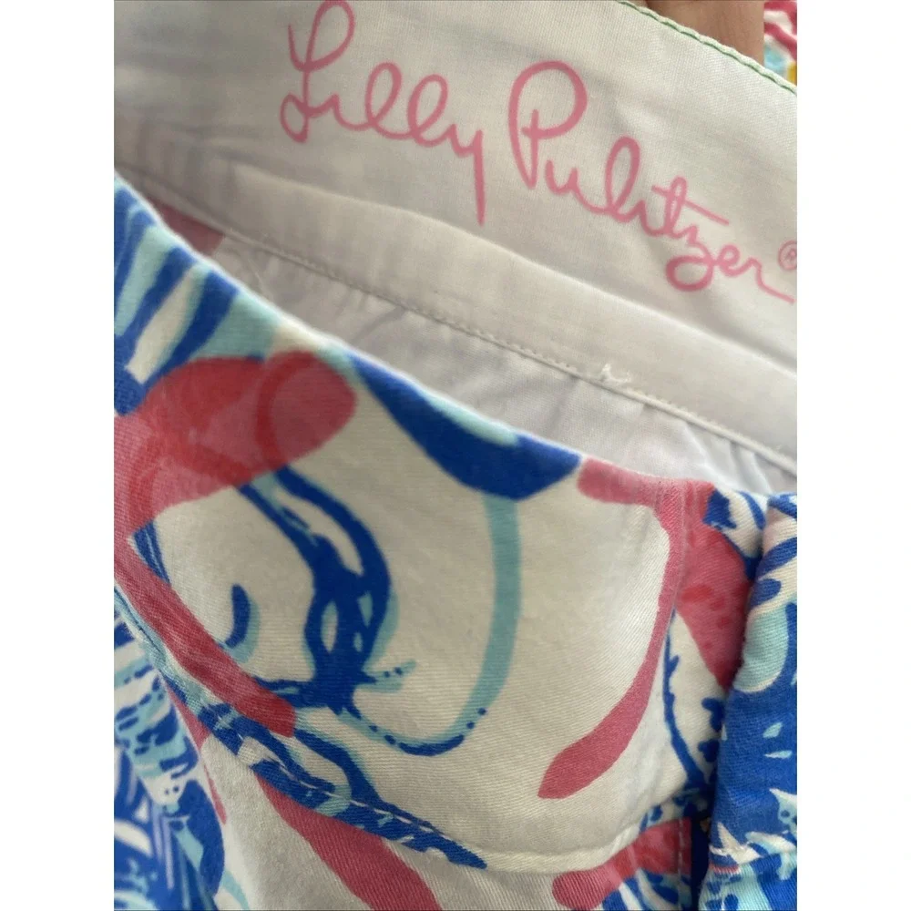 Lilly‎ Pulitzer Womens 0 The Chipper Starfish Bermuda Coastal Bermuda Shorts